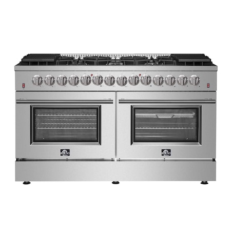 Forno Galiano Gold Professional 60In. Freestanding Dual Fuel Range FFSGS6156-60